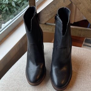 Lucky Brand Black Ankle Booties